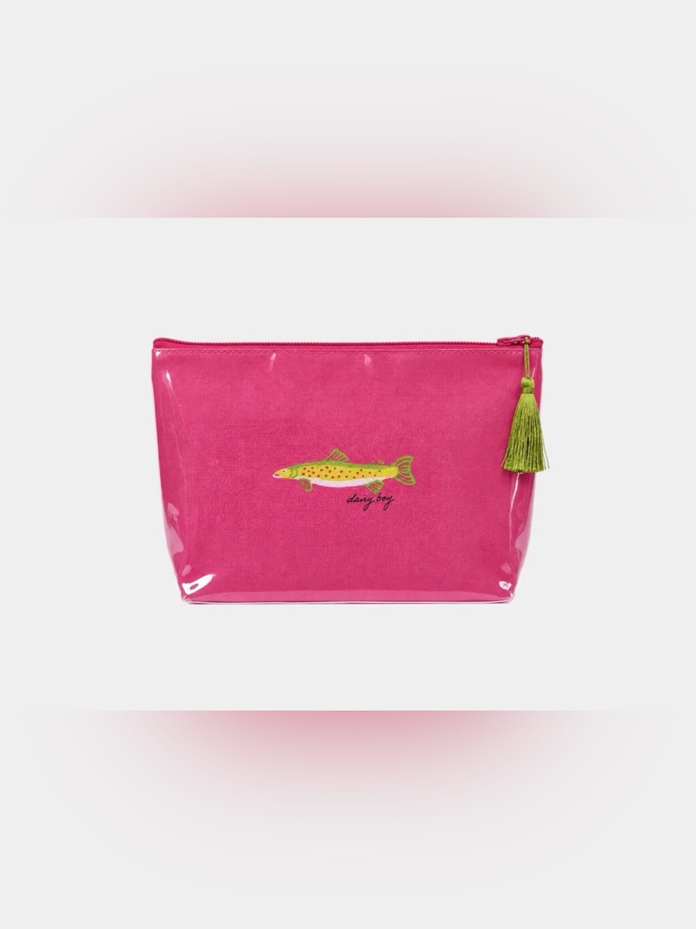 Dairy Boy Large Neon Fish Shell & Sail Makeup Bag. 💕⚡️